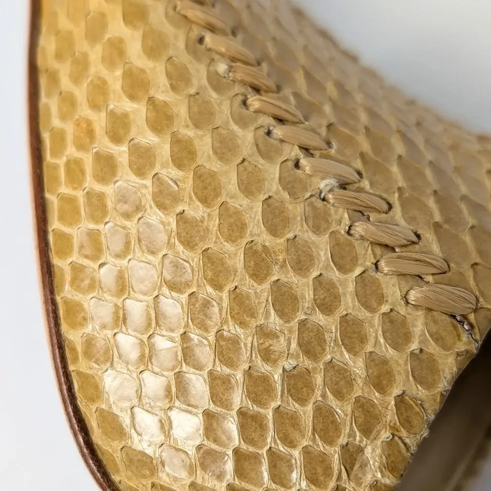 Salvatore Ferragamo Python Snakeskin Mules – Size 9 Narrow | Genuine Exotic Skin - Picture 5 of 6